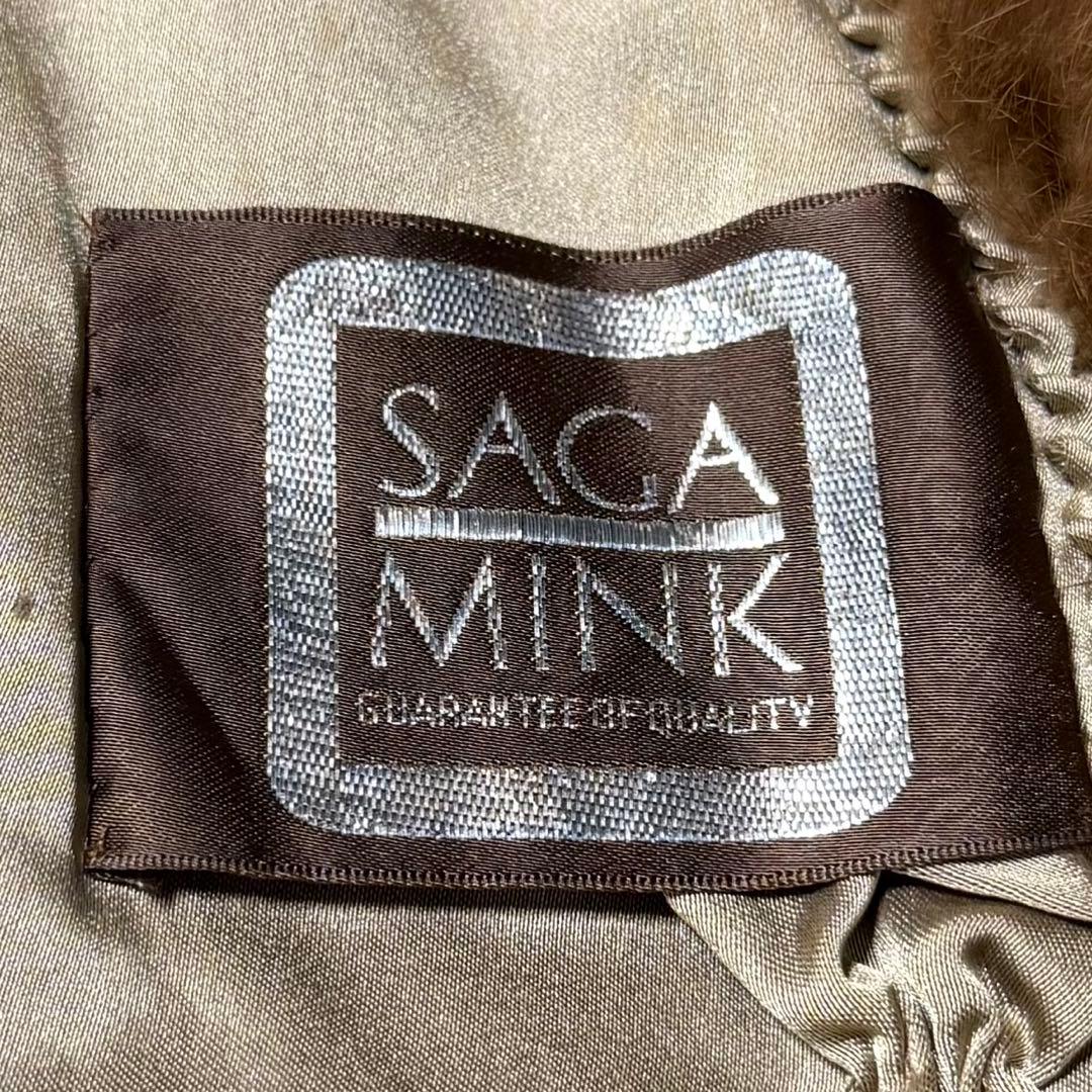 SAGAMINK デミバフミンク コート ブラウン L相当 サガミンク 銀サガ