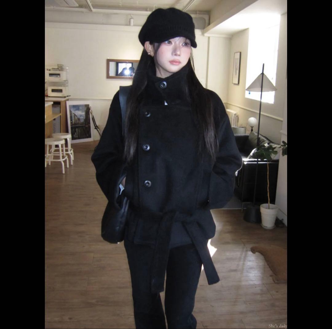 【MODIMOOD】Half Ribbon Double Coat 2oz