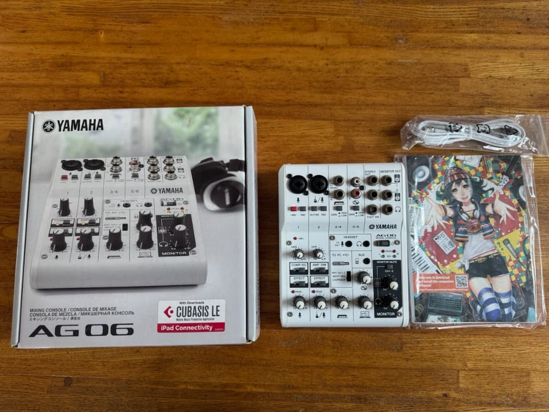 【美品】YAMAHA AG06 ウェブキャスティングミキサー