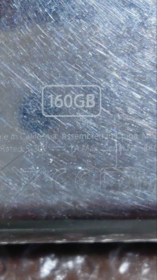 アイポッドクラシック　第6世代　160GB A1238 管理ナンバー180