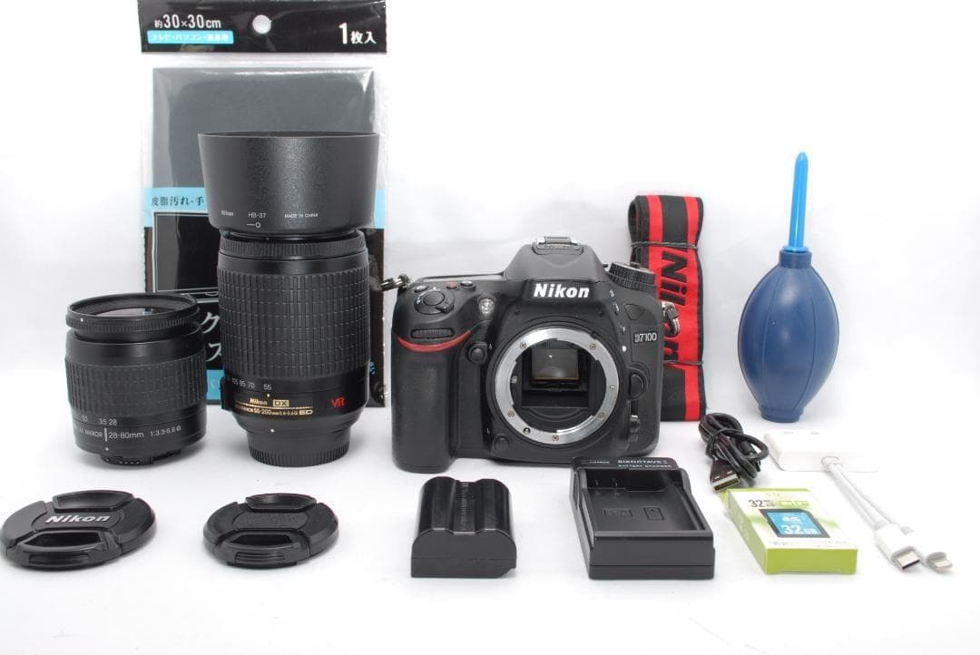初売り✨スマホ転送OK！✨Nikon D7100 ダブルレンズ✨高性能