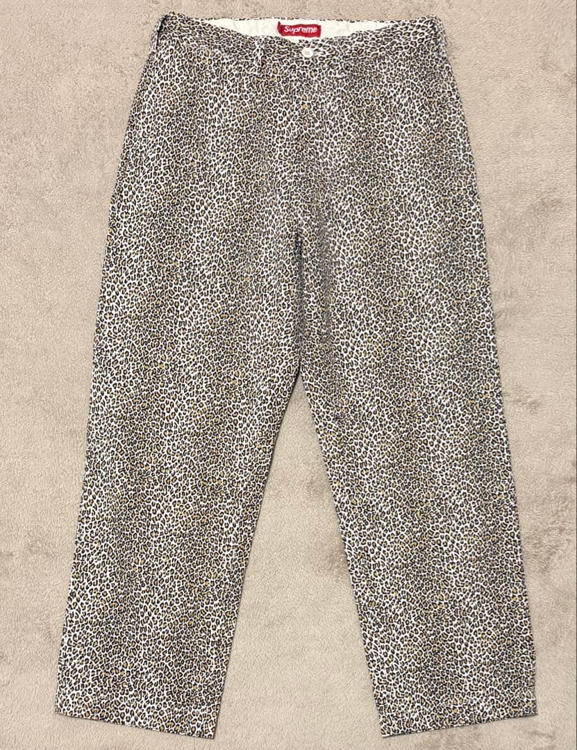 美品！Supreme Chino Pants 25FW Leopard 30