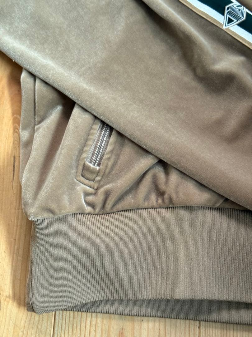 LACOSTE ブラウン パーカー レディース ベロア ライン