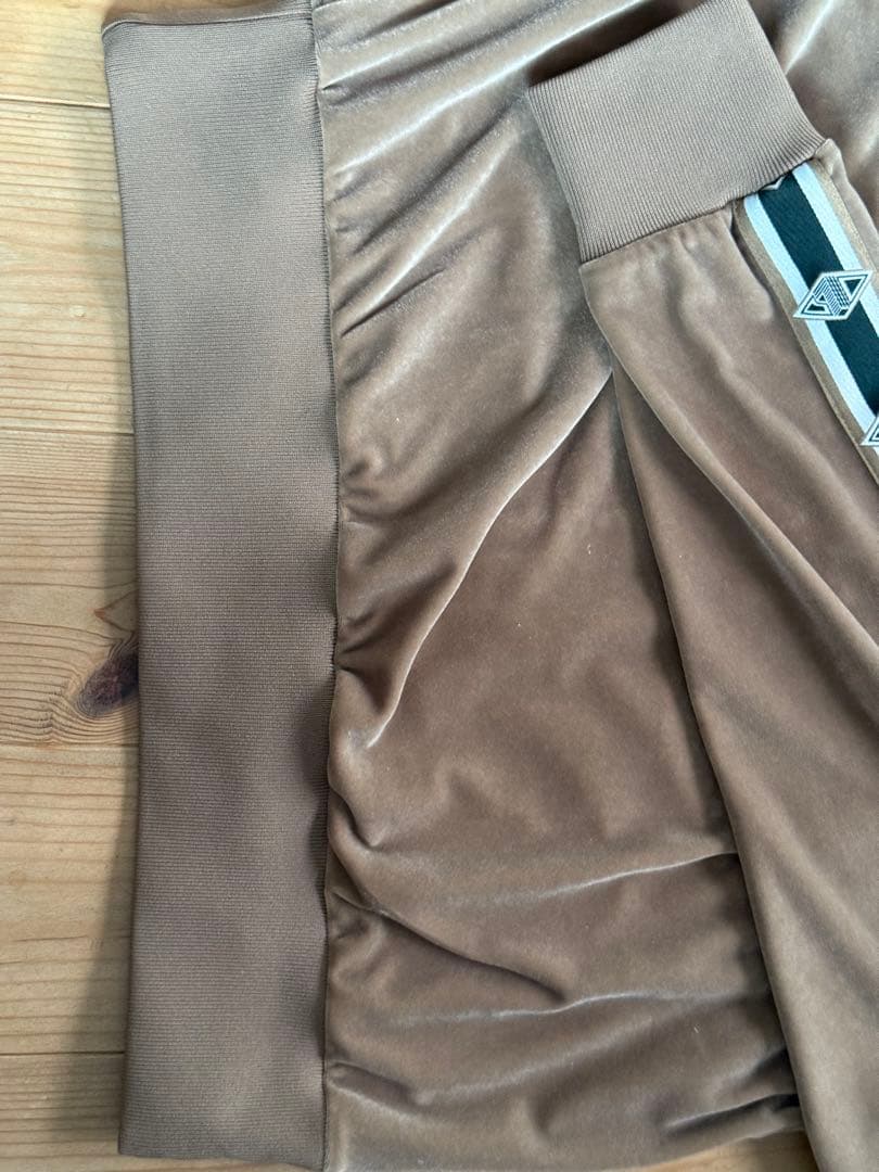 LACOSTE ブラウン パーカー レディース ベロア ライン