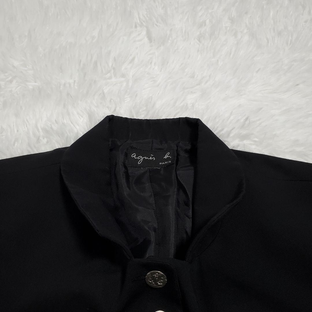 希少✨agnes b.　アニエスベー ナポレオンぺプラムジャケット　銀ボタン