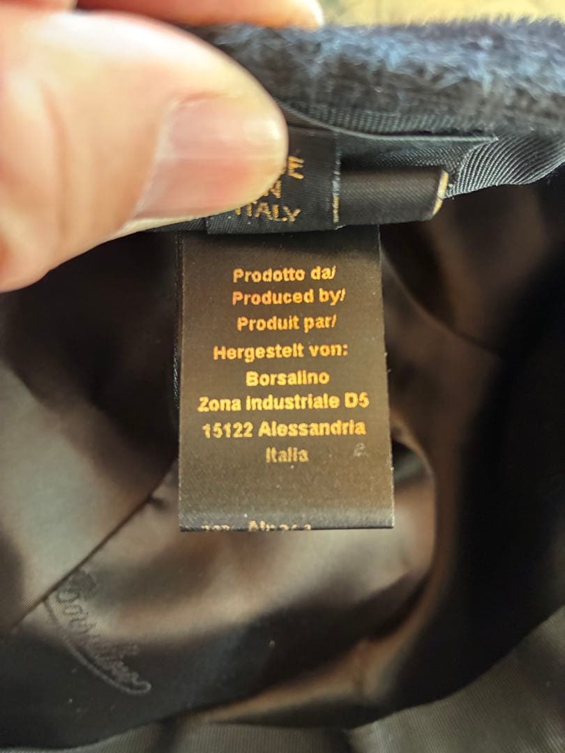 Borsalino ボルサリーノ　キャップ　黒　XL