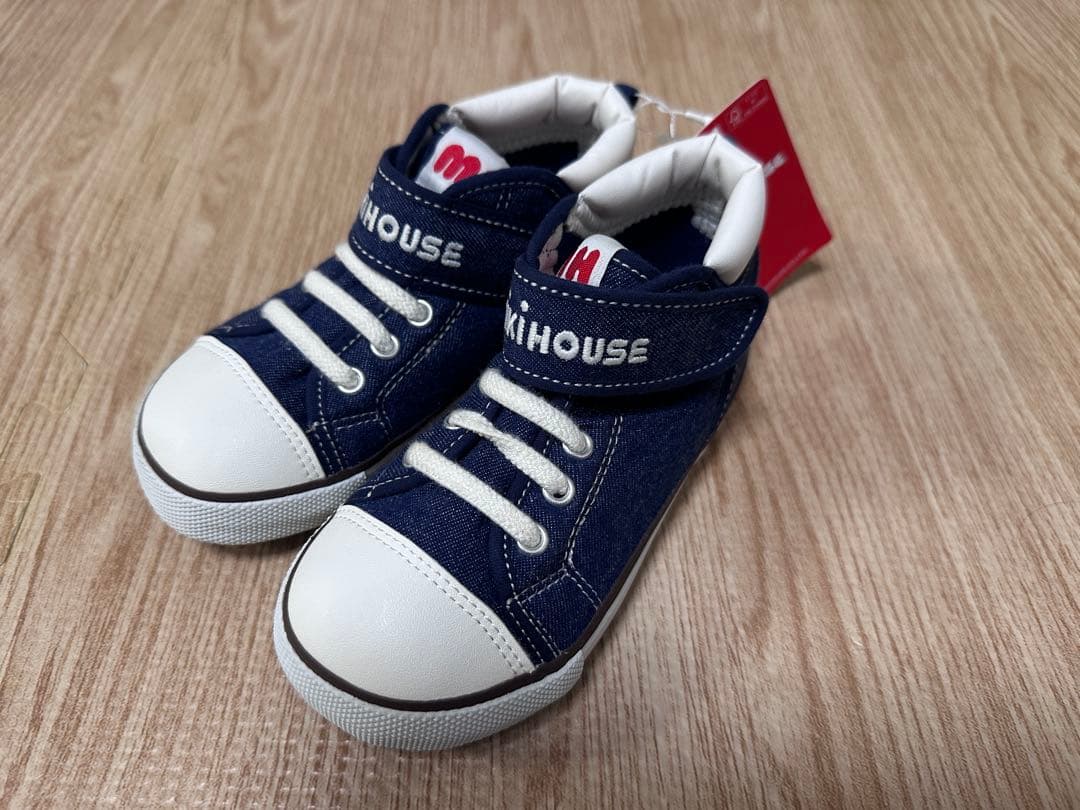 ミキハウス スニーカー 17cm ネイビー　新品