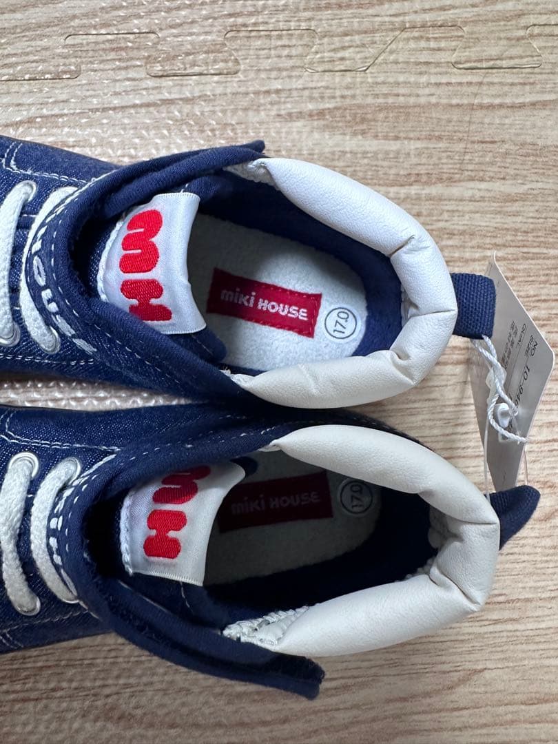 ミキハウス スニーカー 17cm ネイビー　新品
