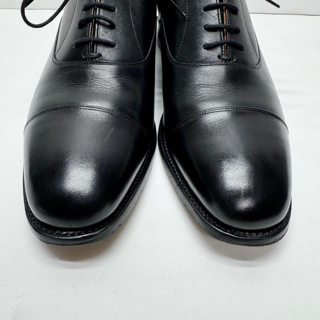 美品 スコッチグレイン 24.5cm 3526 ストレートチップ 黒