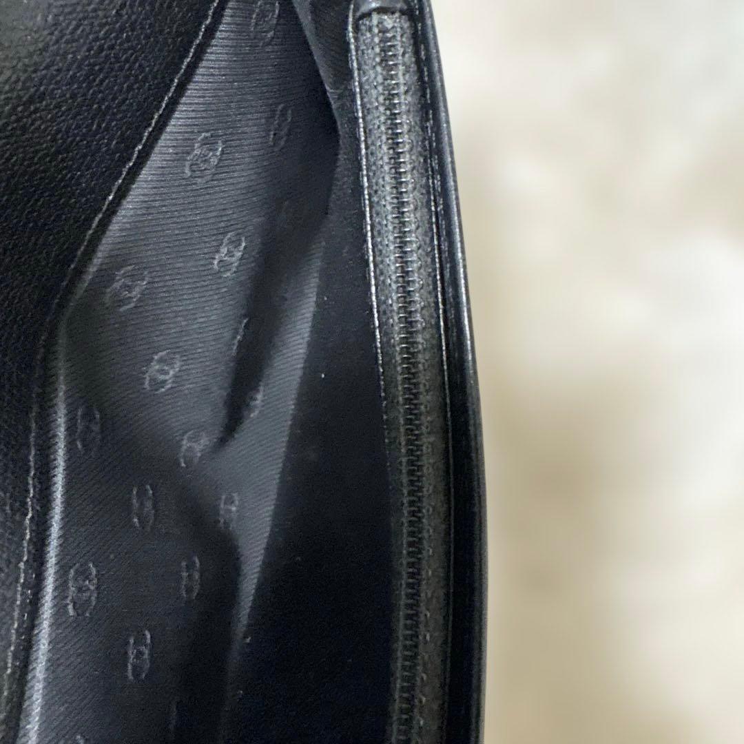 CHANEL 二つ折り長財布 ブラック ココマーク
