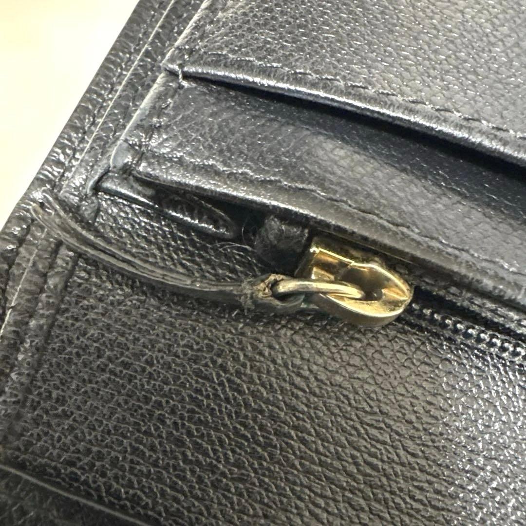 CHANEL 二つ折り長財布 ブラック ココマーク