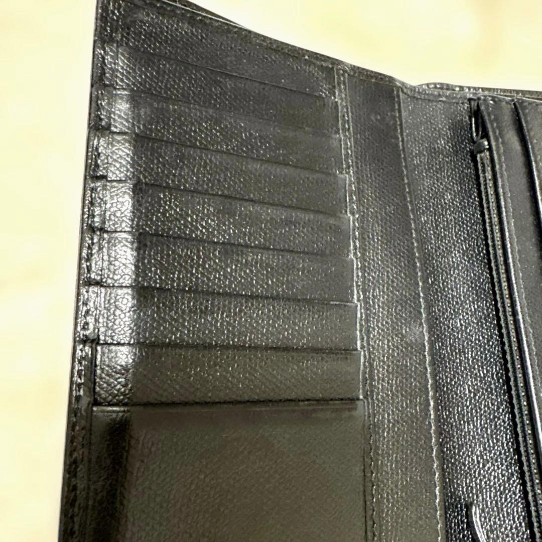 CHANEL 二つ折り長財布 ブラック ココマーク