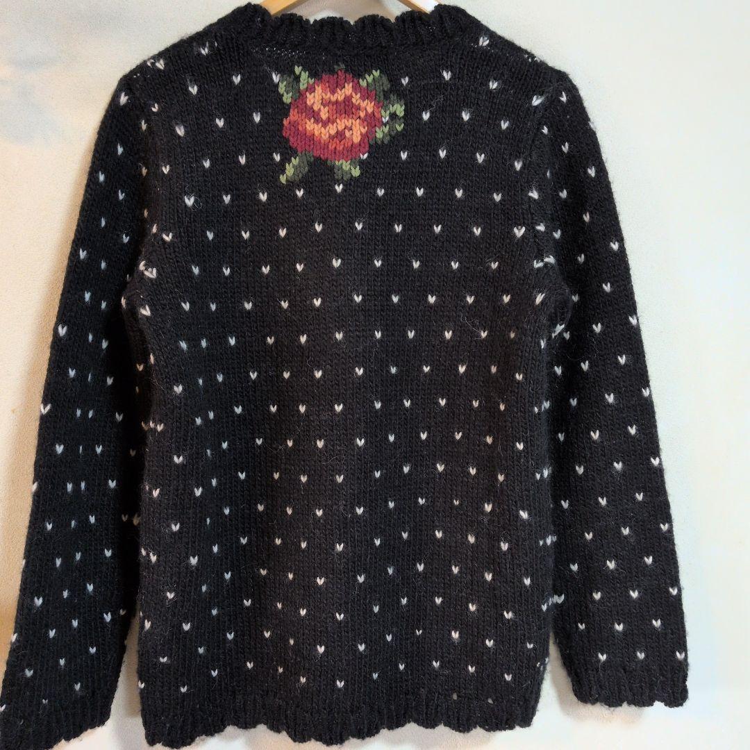 売り切り❗️最終価格から2,000円引きPINK HOUSE 薔薇のカーディガン