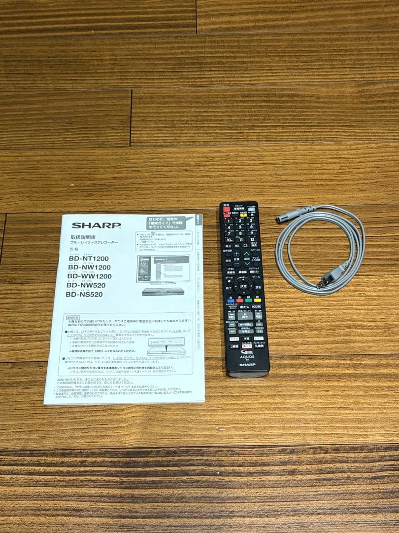 【かおる】SHARP AQUOS ブルーレイレコーダー BD-NT1200