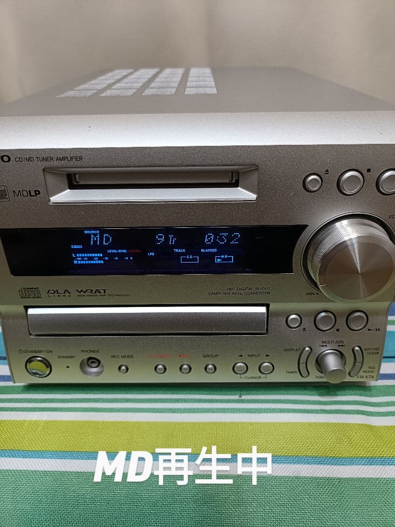 ONKYO FR-X7A CD/MD/FM,AM 整備済　完動品　リモコン付き