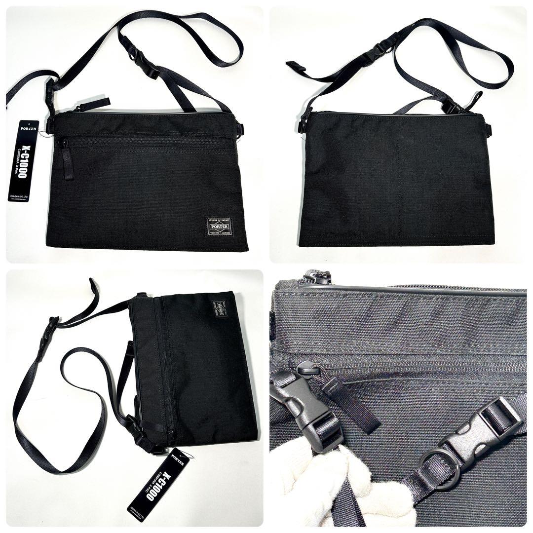 未使用級✨PORTER HYBRID ポーター ハイブリッド サコッシュ 黒