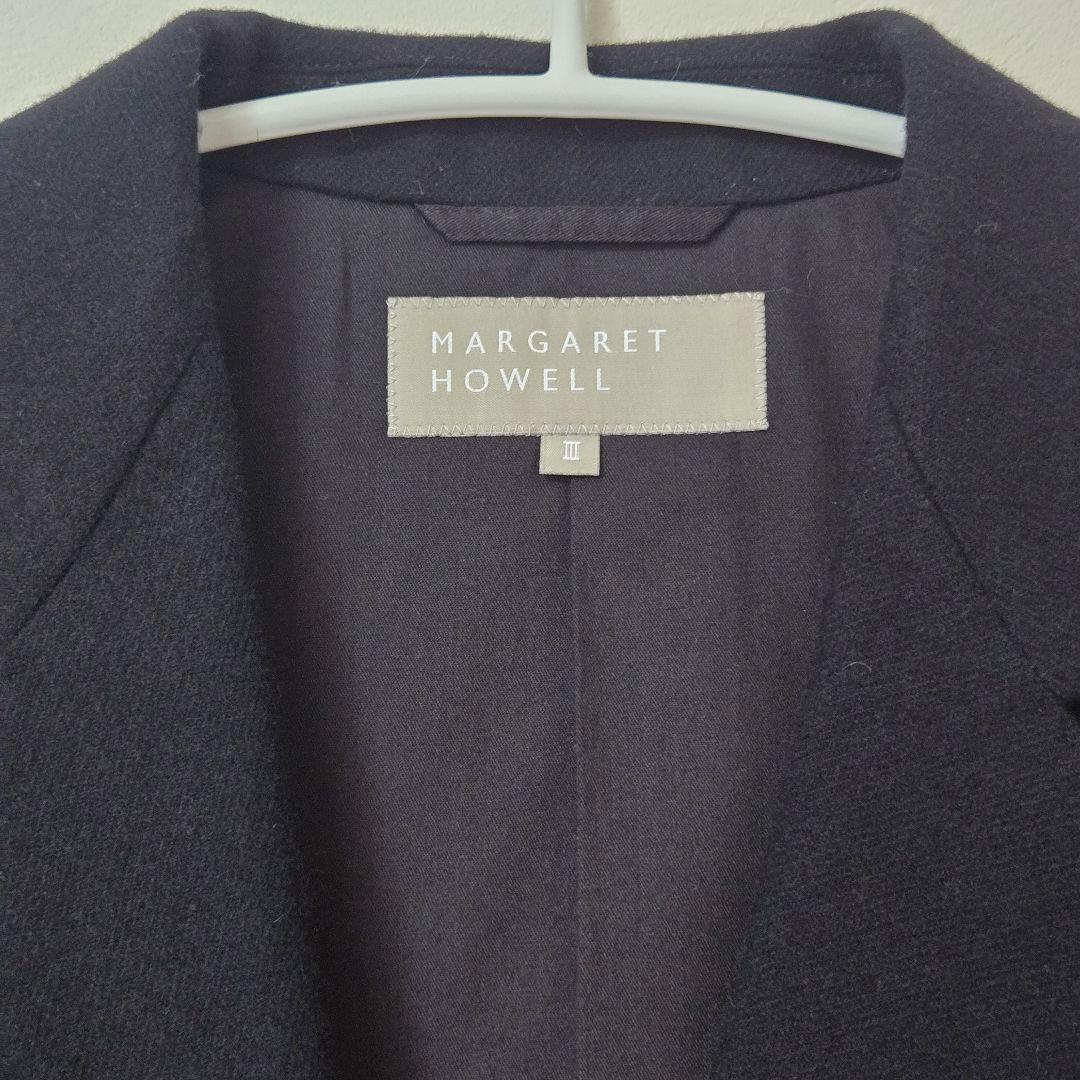 【美品】マーガレットハウエルブラックウールジャケット ウール100%　MHL