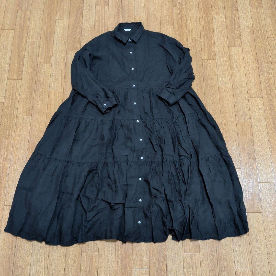 ichi-Antiquites**リネンティアードワンピース