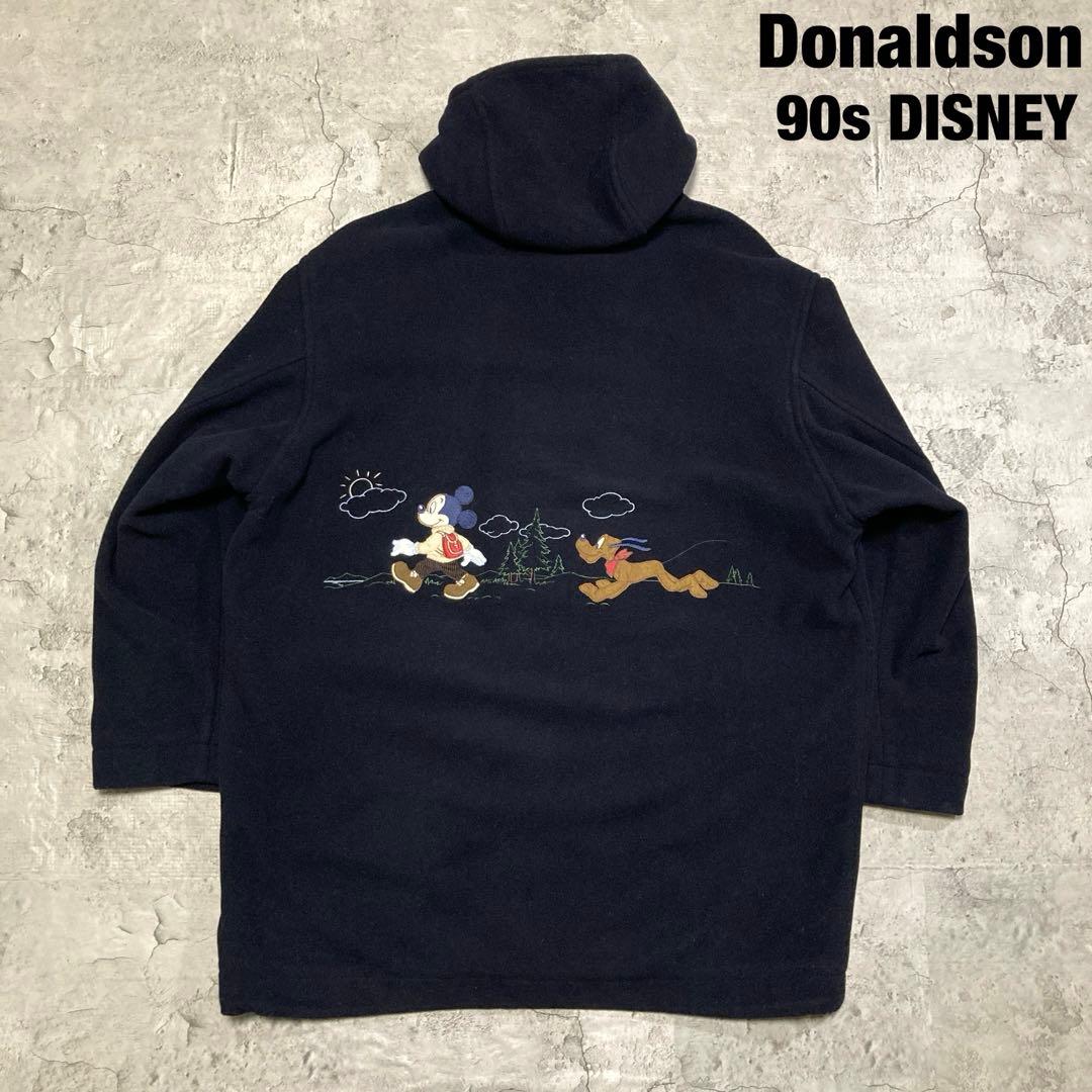 希少 Donaldson 90's DISNEY 刺繍入りウールカシミヤコート