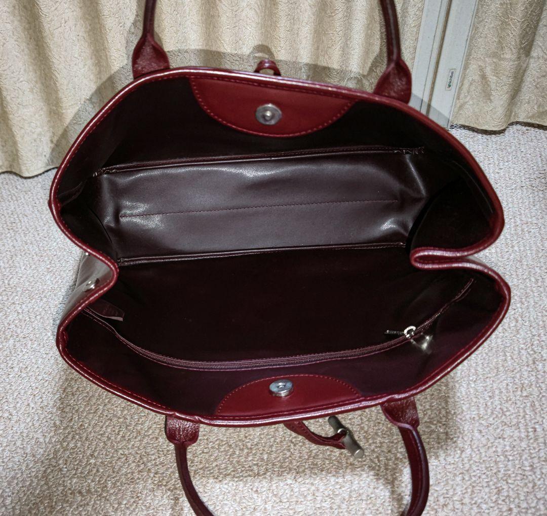 【LONGCHAMP】ワインレッド トートバッグ ⭐️