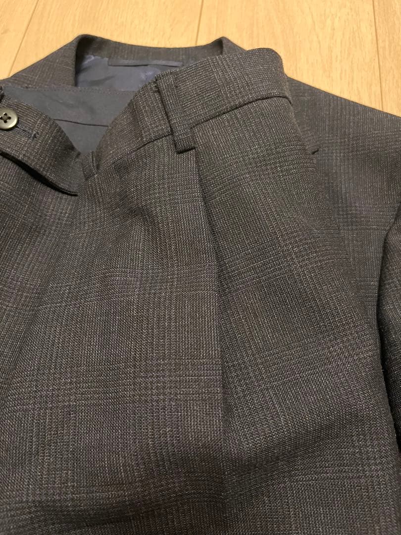 BEAMS F ウール ダークブルー ビ スーツ セット 44