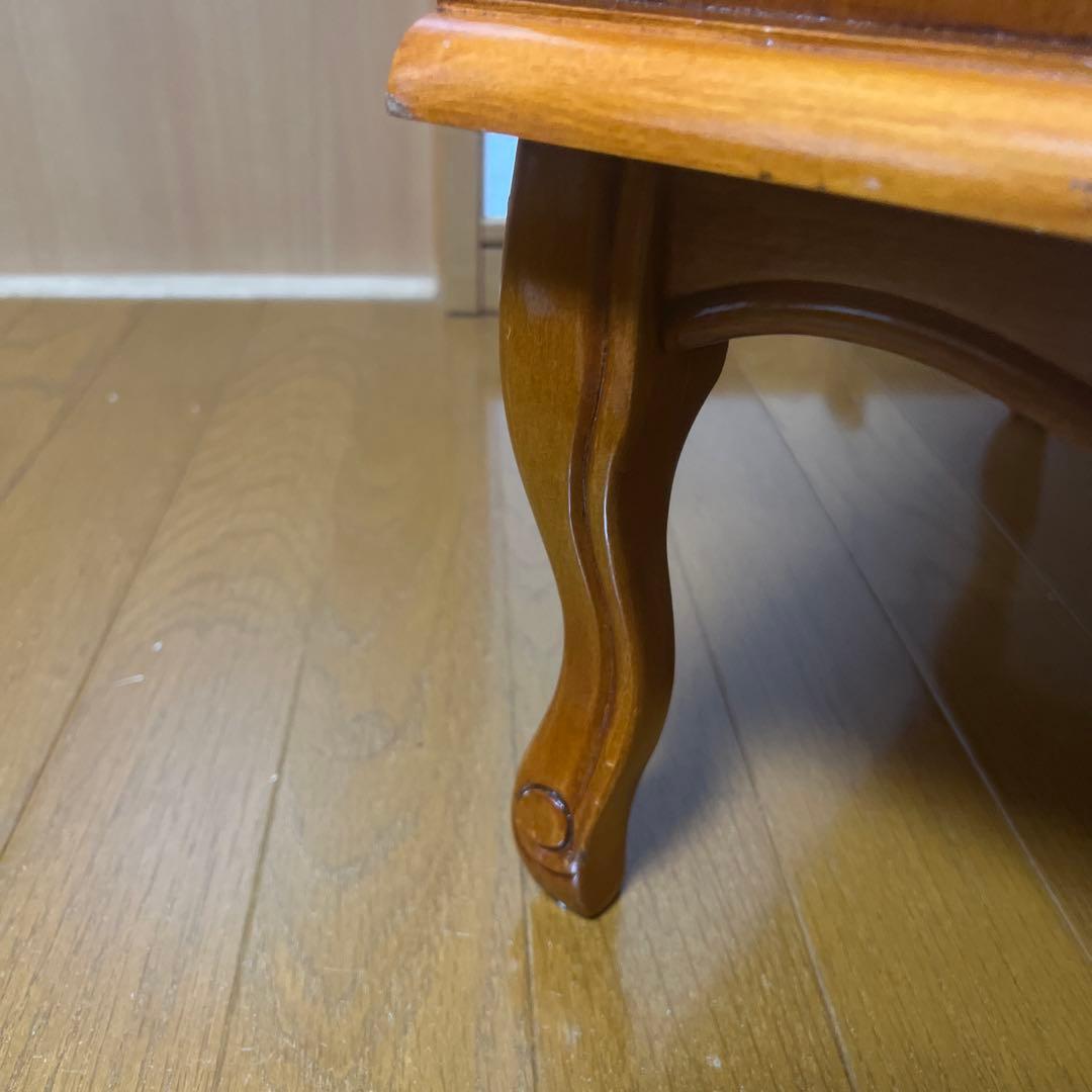 アンティーク風電話台キャビネット