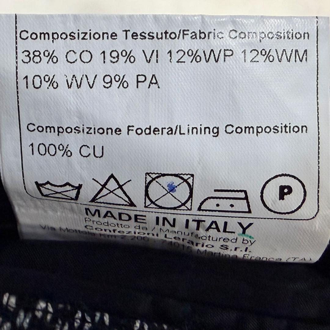 J6037 美品 タリアトーレ モンテカルロツイードジャケット ネイビー 46