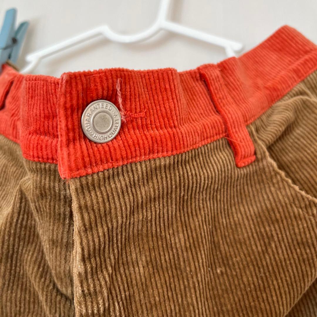 RE. 仲里依紗　コーデュロイ　ハーフパンツ　ブラウン　バイカラー　使用数回