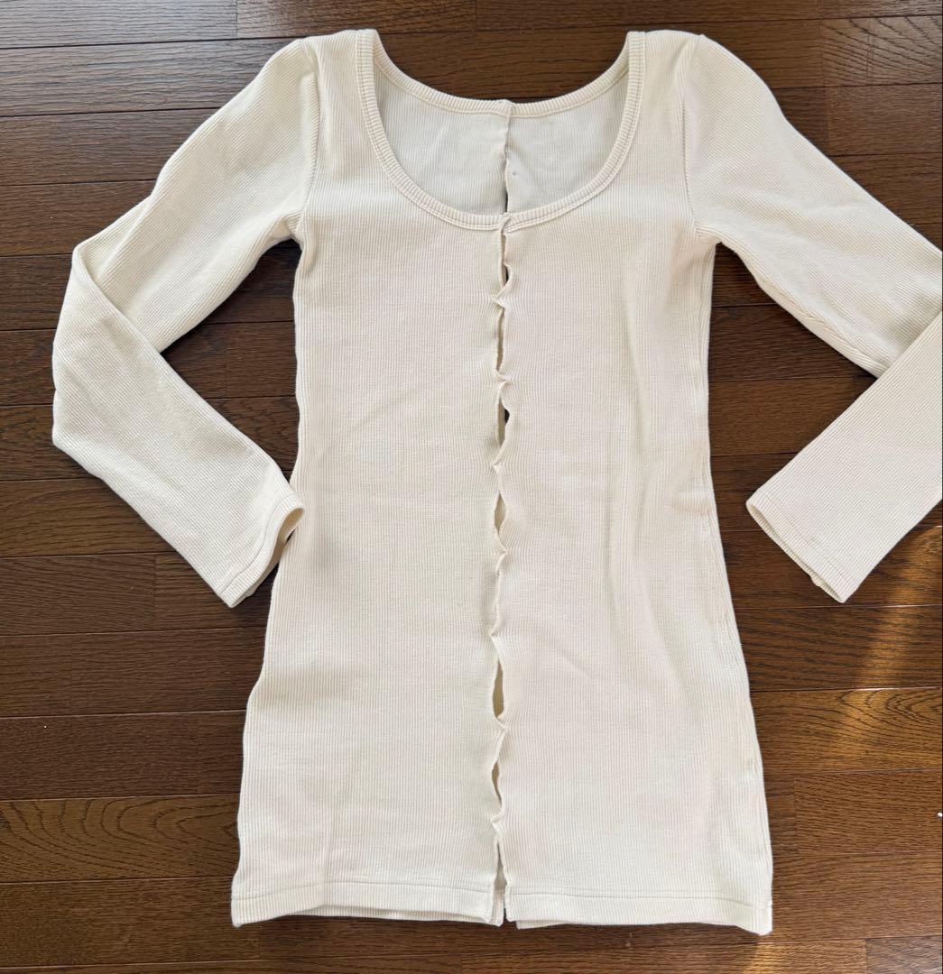 シシクイ　カットソー　白