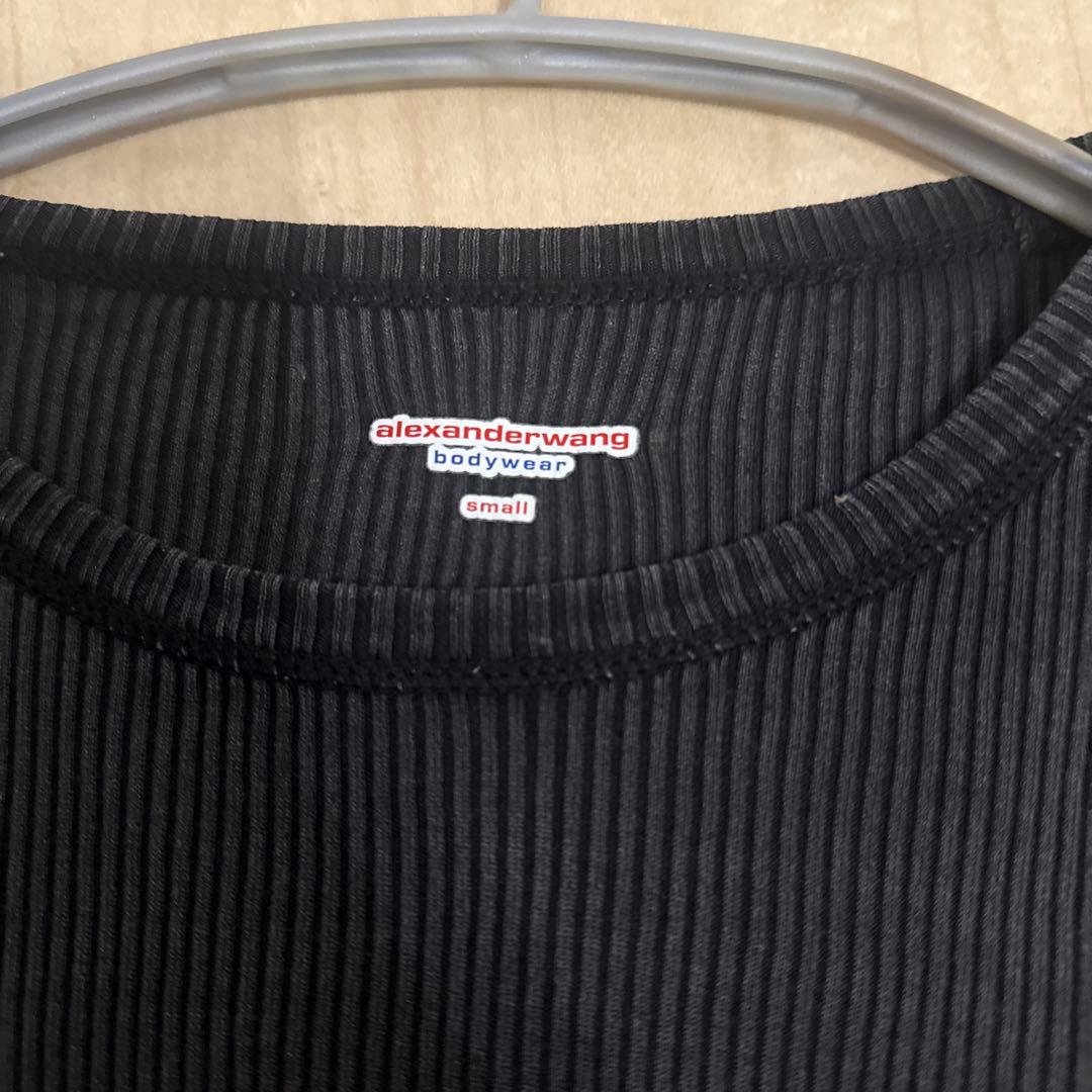 alexanderwang クロップド　リブ編みトップス