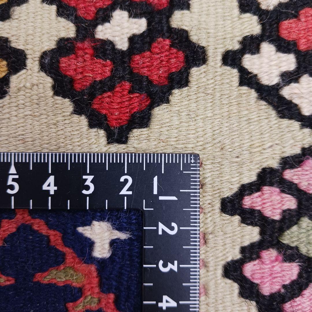 Y2744 ペルシャ絨毯 キリム ラグマット 手織り ウール 152×100㎝