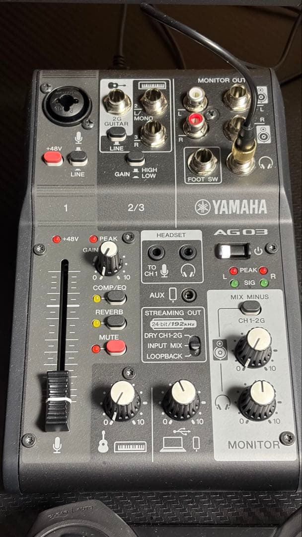 AG03 mkⅡ BLACKオーディオインターフェイス