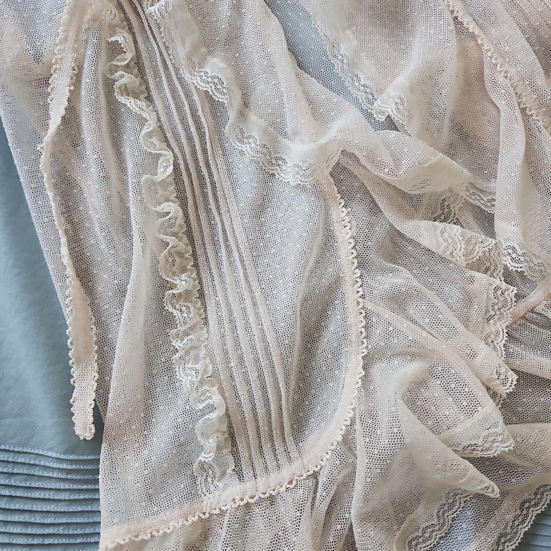 ★ピンクハウス★❤️ドットチュールベスト✨レースがたっぷり✨キナリ