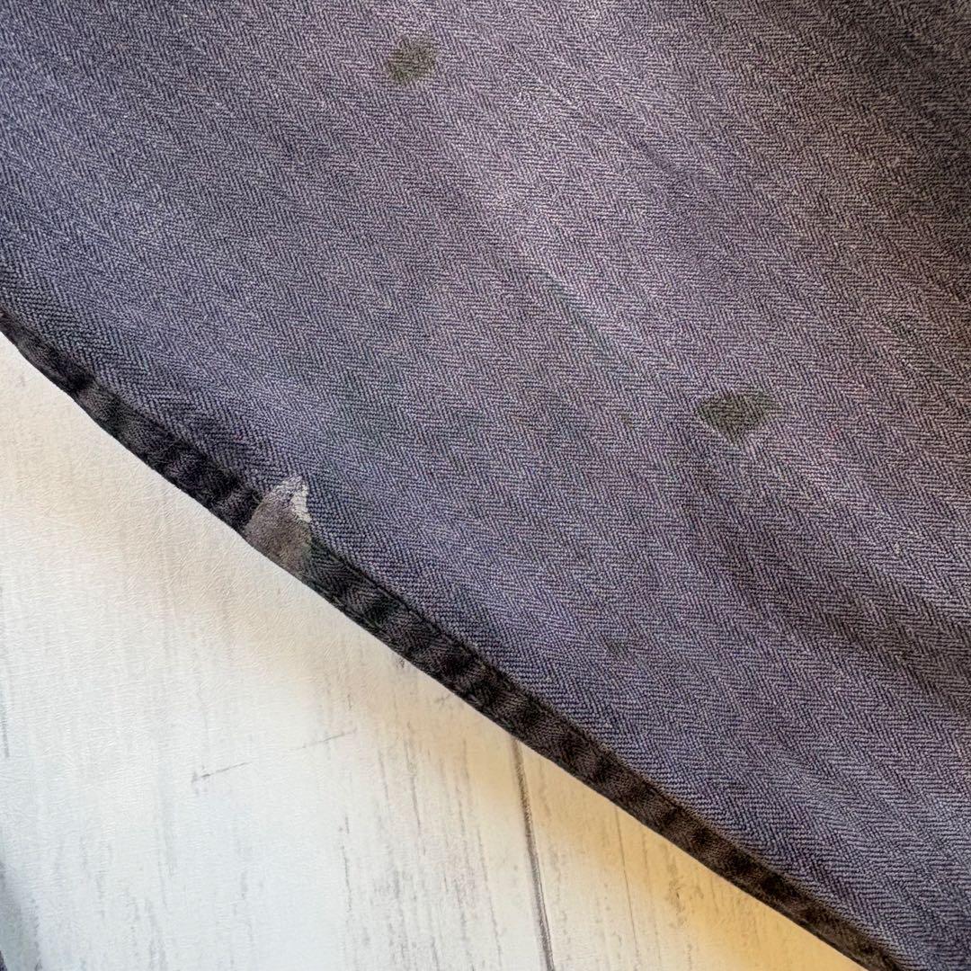 60s 70s フランス軍 ヘリンボーン カバーオール ワークジャケット 黒 M