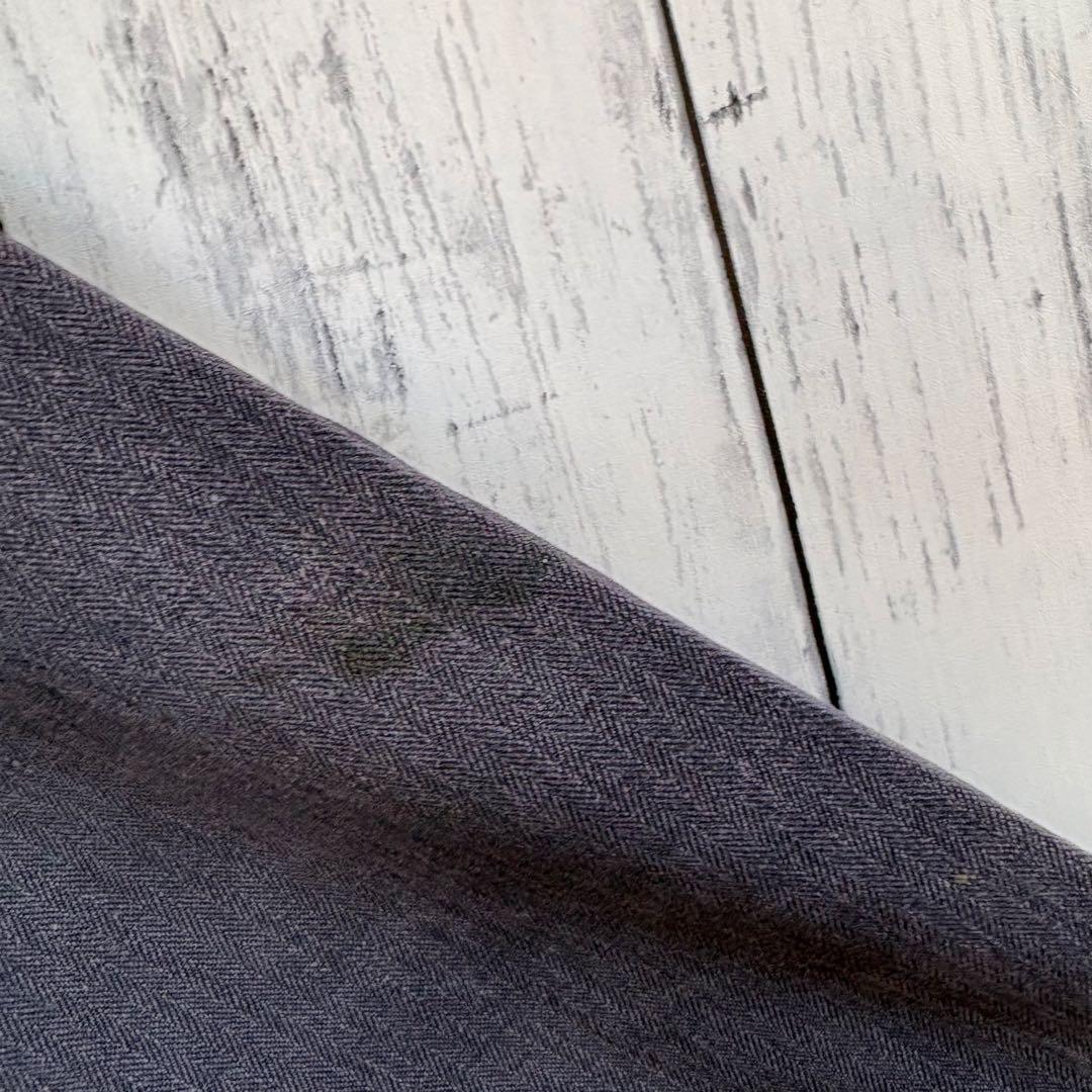 60s 70s フランス軍 ヘリンボーン カバーオール ワークジャケット 黒 M