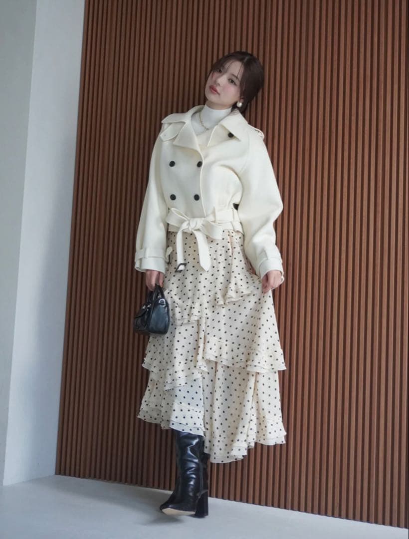 な　eimyistoire ウールショートトレンチコート