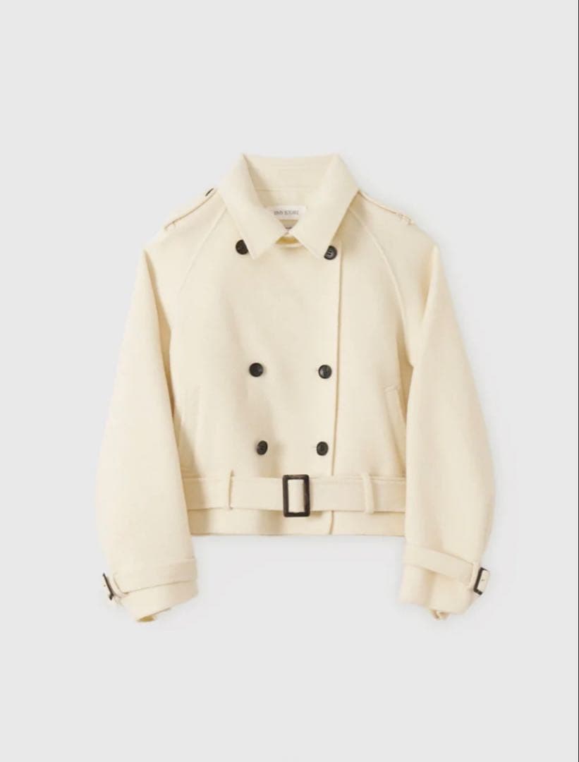 な　eimyistoire ウールショートトレンチコート