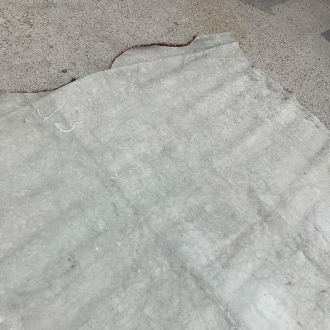 ヴィンテージ 大型 カウラグ 牛毛皮 敷物 絨毯 ラグマット アンティーク古道具