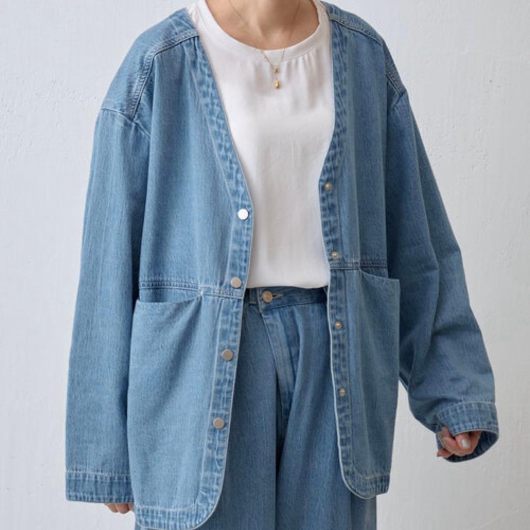 極美品＊BEARDSELY 【FLIPIER】　デニム　ハオリ　ジャケット