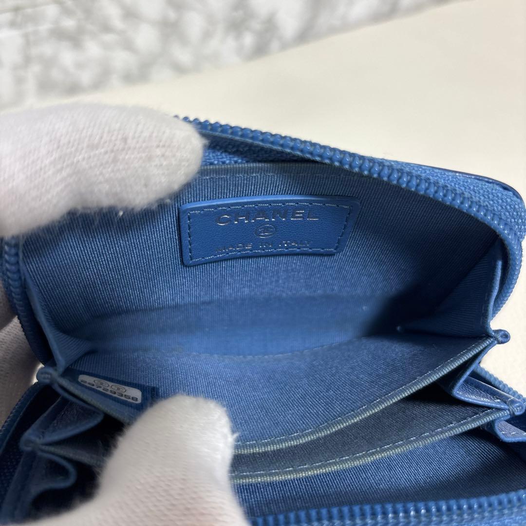 CHANEL ボーイシャネル ミディアム ウォレット ラウンドファスナー財布