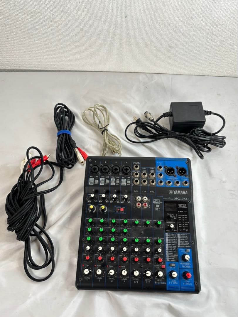 YAMAHA ミキシングコンソール MG10XU パワーアダプター・ケーブル付