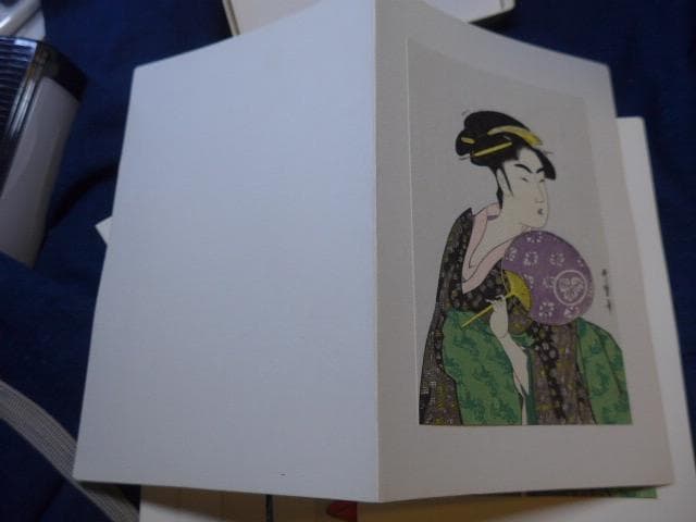 木版画　歌麿の浮世絵６種8点　人気商品です