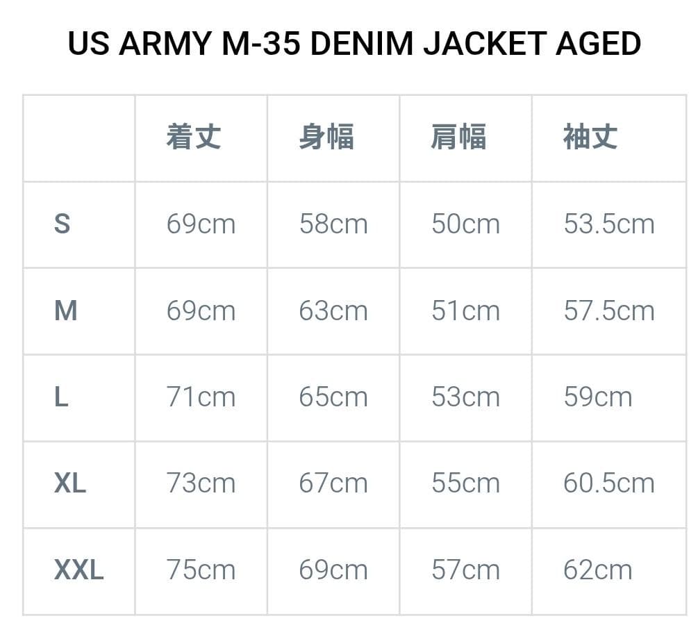 新品■BOWWOW US ARMY M-35 DENIM JACKET M35