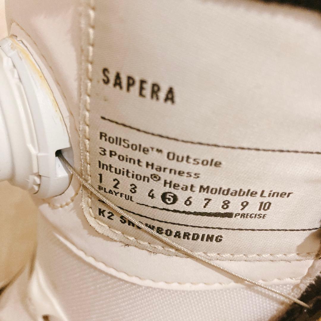 K2スノーボードブーツ 女性25cm ホワイト　BOA