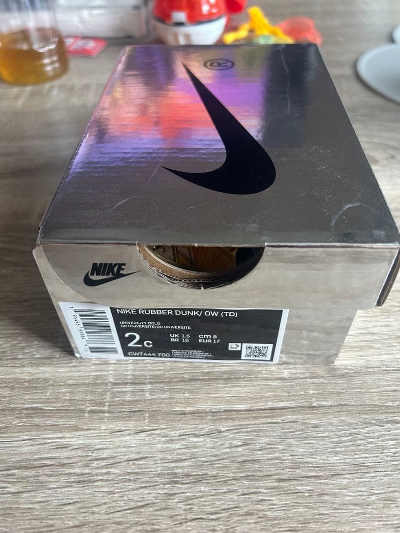 NIKE RUBBER DUNK OW TD オフホワイト　8cm