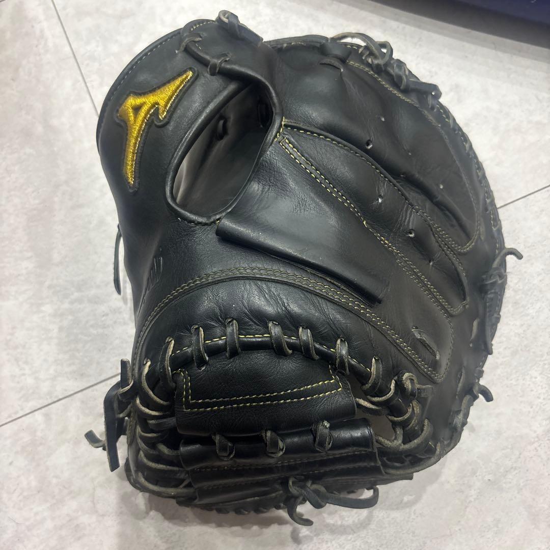 ミズノプロ キャッチャーミット 黒　硬式用！