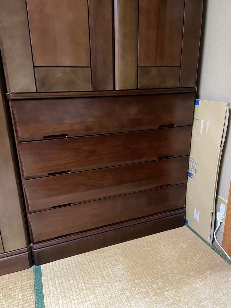 【底値】収納家具　昭和後期　美品 ダークブラウン
