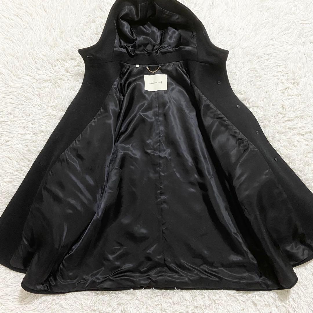 マッキントッシュ　ニューハンビーフード　ウールメルトンコート　ブラック　6