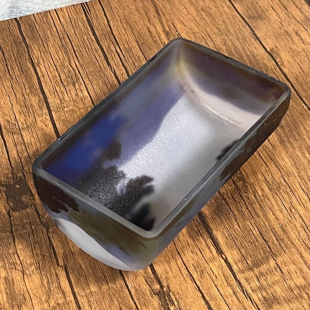 n*1様 【最安値St】エミール・ガレ 山水風景文 蓋物 アンティーク【専用箱入