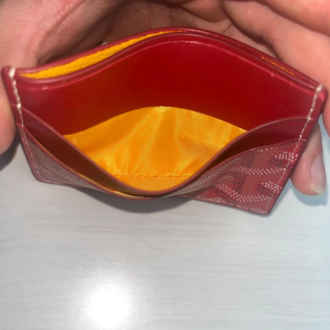 最終価格✨美品 GOYARD ゴヤール サンシュルピス 名刺入れ 赤 レアカラー